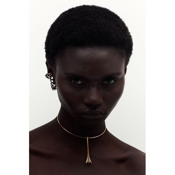 Colar Curto lumiere ouro vintage hector albertazzi